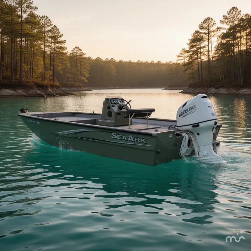 Slide: The Image of SeaArk Bay Runner 210 W/Suzuki 140HP Engine And MMT Tande 2025 - 3