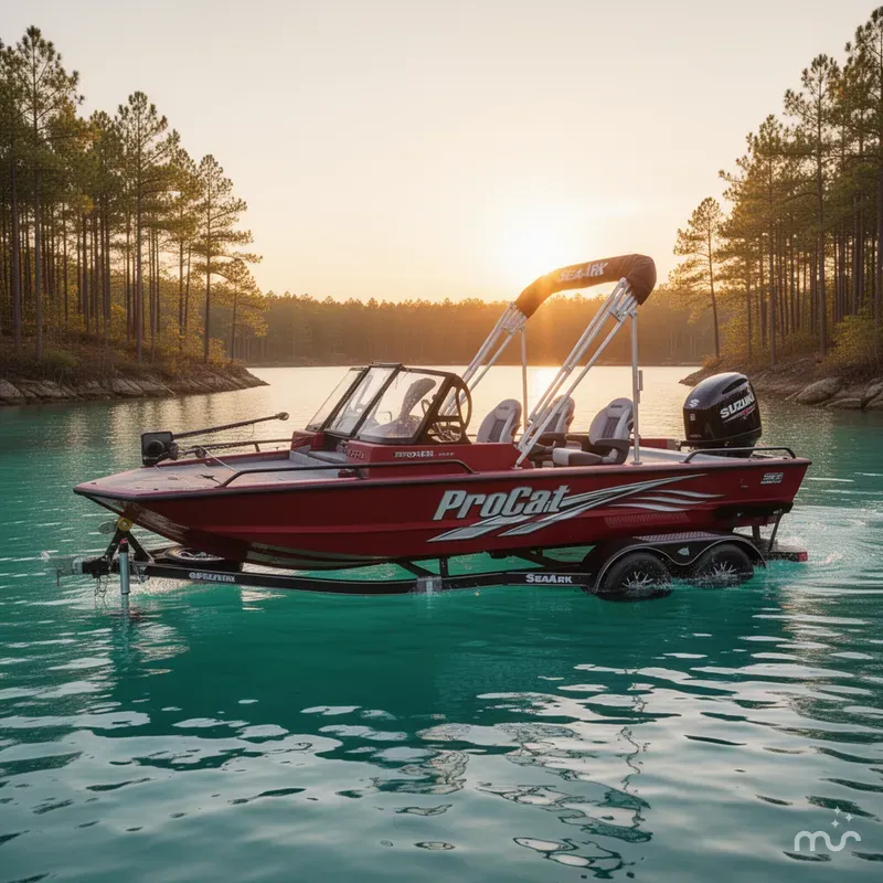 Slide: The Image of SeaArk Pro Cat 200 W/Suzuki DF200ATX Engine And Trailer 2025 - 2