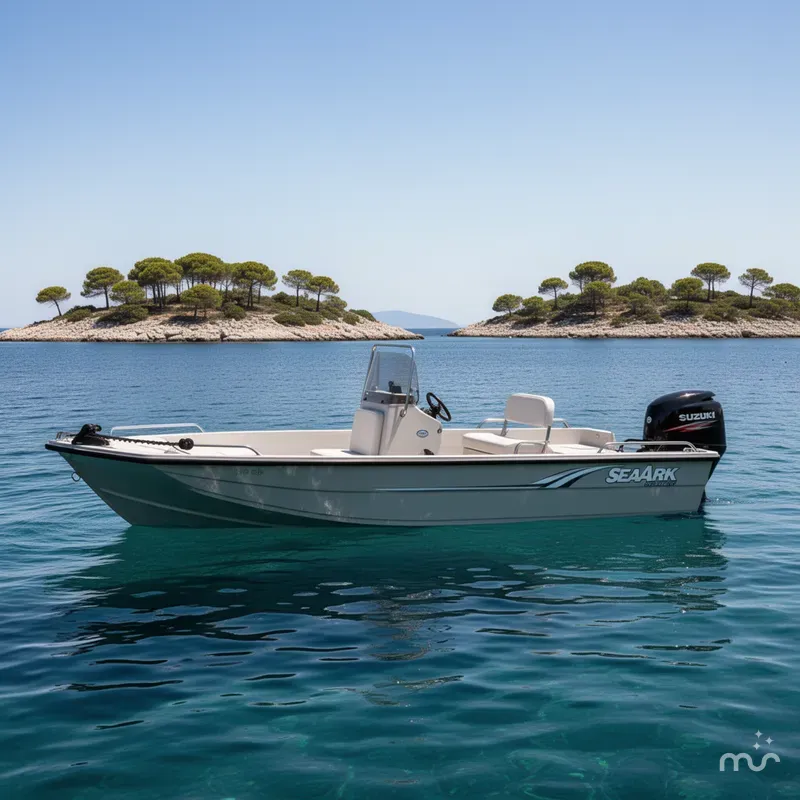 Slide: The Image of SeaArk 1872MV W/Side Console W/Suzuki DF90ATL Engine And 2025 - 2
