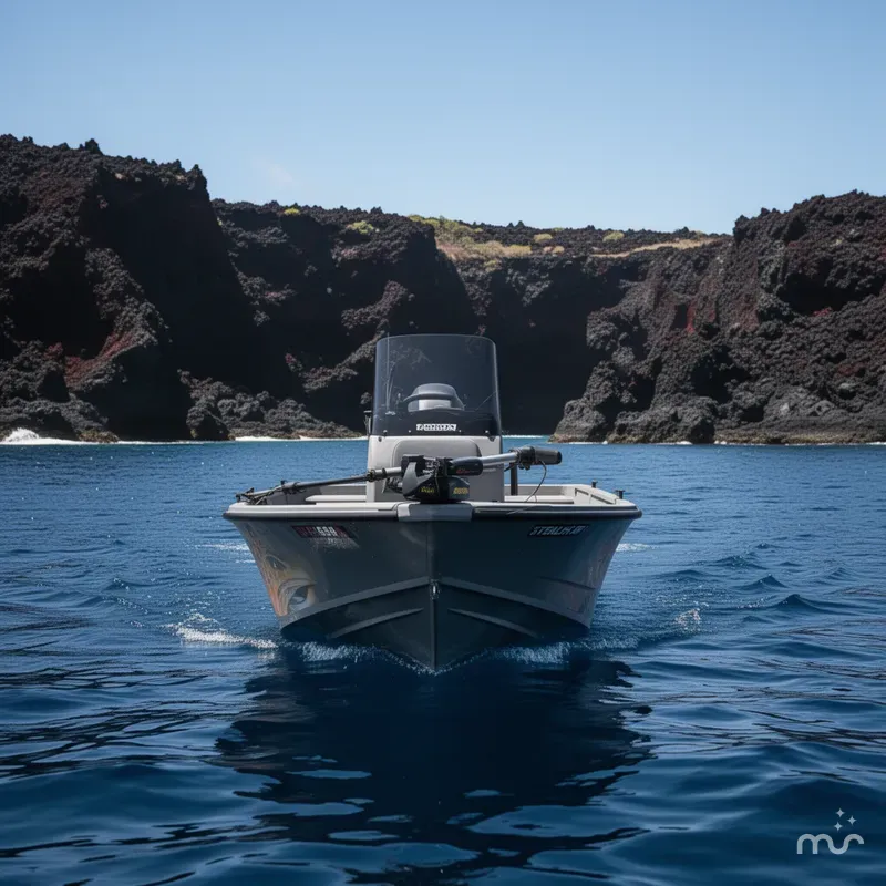 Slide: The Image of Stealth Craft Boats 16 Power Drifter W/Honda Tiller Jet 65HP Engine An 2021 - 1