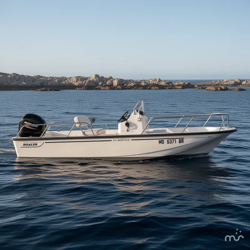 Slide: The Image of Boston Whaler 150 Montauk 2022 - 2