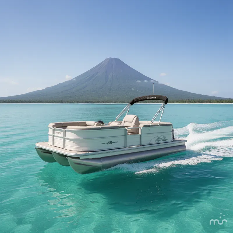 Slide: The Image of Sun Tracker Party Barge 20 DLX 2026 - 4