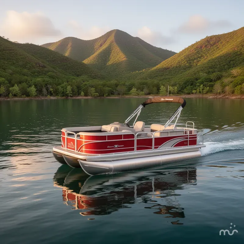 Slide: The Image of Sun Tracker Party Barge 18 DLX 2026 - 4
