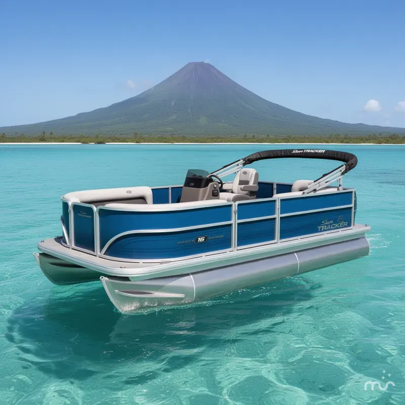 The Image of Sun Tracker Party Barge 16 DLX 2026 - 0