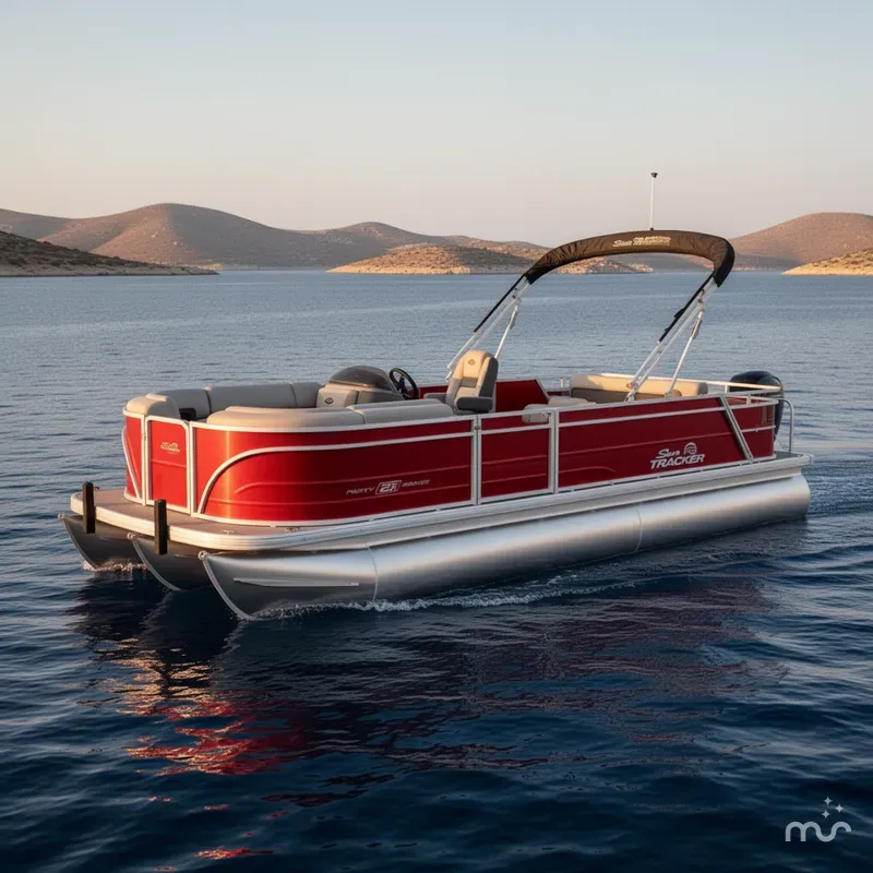 The Image of Sun Tracker Party Barge 22 RF DLX 2026 - 0