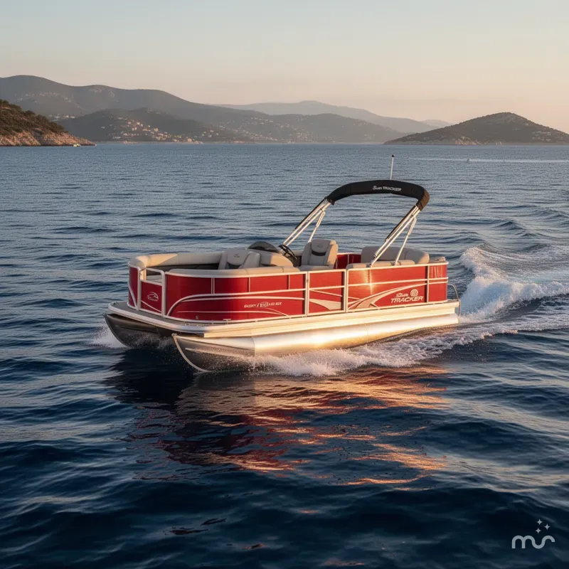 Slide: The Image of Sun Tracker Party Barge 18 DLX 2026 - 4