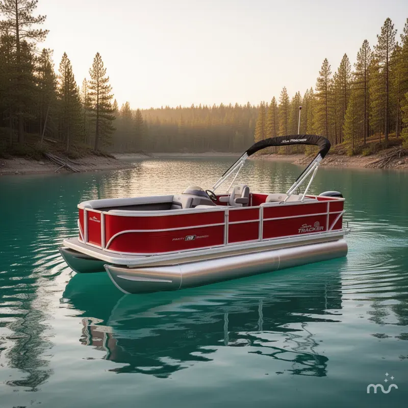 Slide: The Image of Sun Tracker Party Barge 18 DLX 2026 - 4