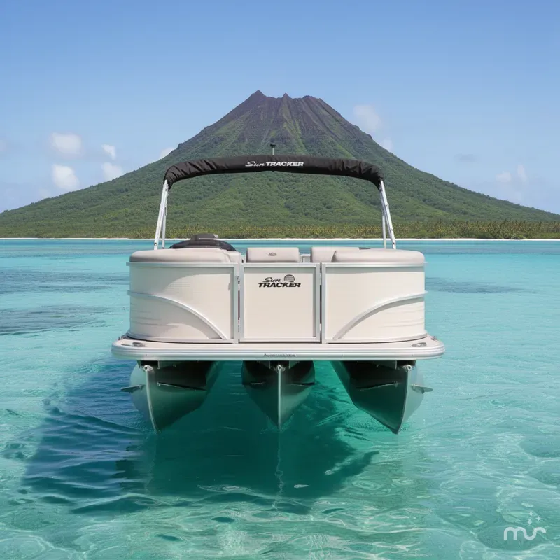 Slide: The Image of Sun Tracker Party Barge 20 DLX 2026 - 1