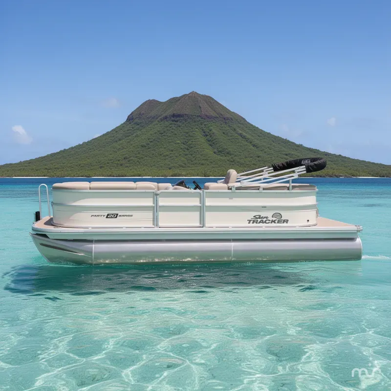 Slide: The Image of Sun Tracker Party Barge 20 DLX 2026 - 2