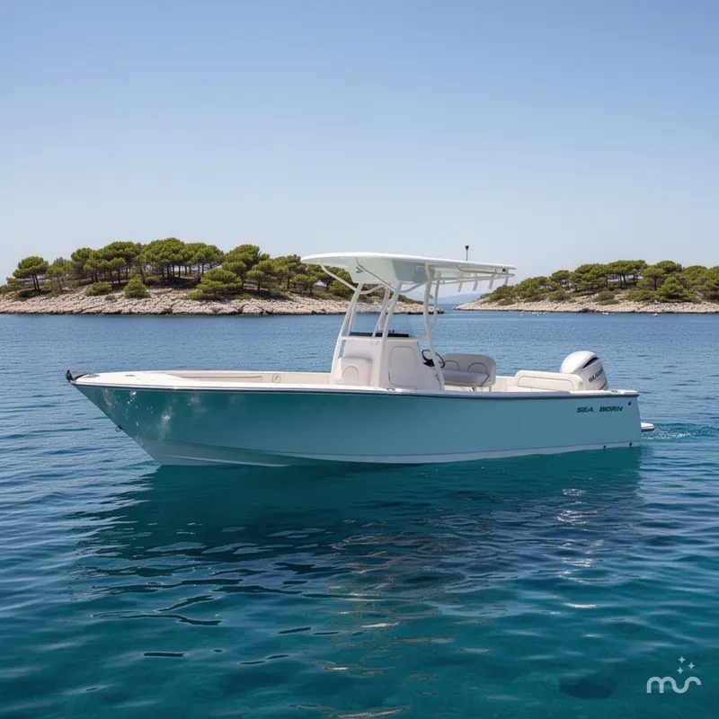 Slide: The Image of Sea Born LX24 Center Console 2019 - 2