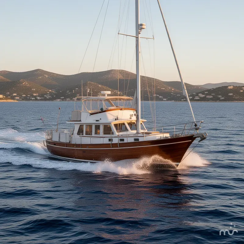 Slide: The Image of Atkin Ingrid 38 Pilothouse 1995 - 1