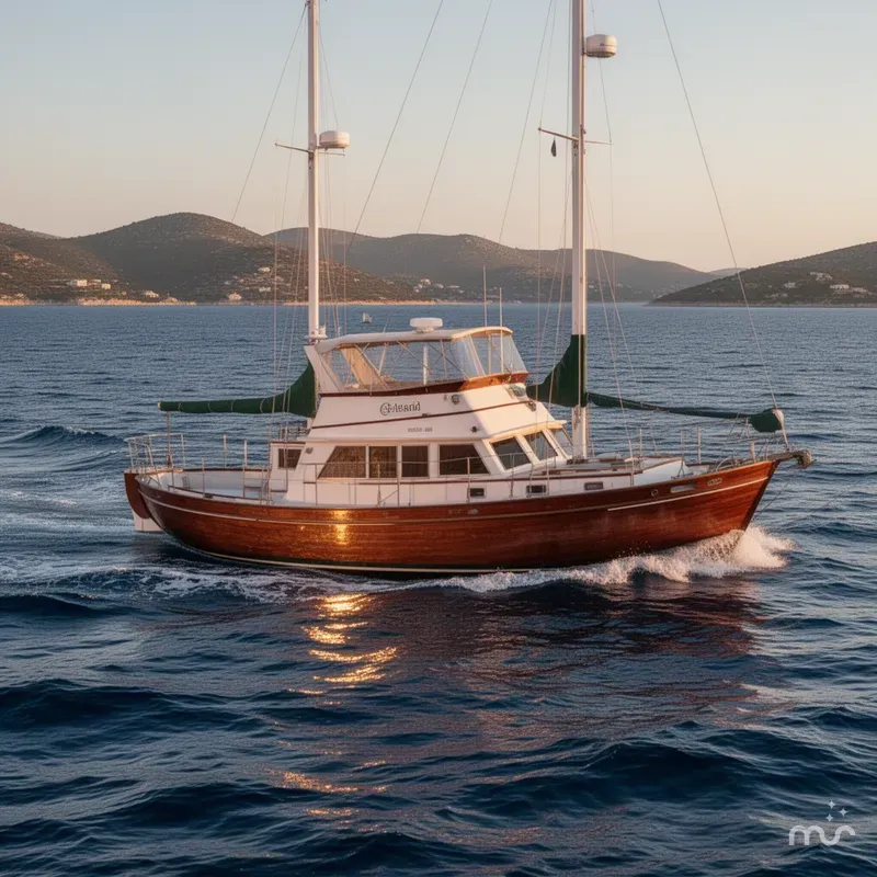 Slide: The Image of Atkin Ingrid 38 Pilothouse 1995 - 2