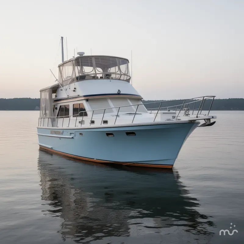 Slide: The Image of Jefferson 42 SE Sundeck Motor Yacht 1989 - 2
