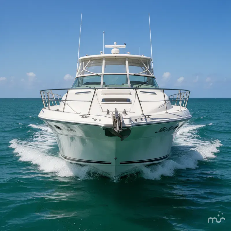 Slide: The Image of Sea Ray 400 Express Cruiser 1999 - 1