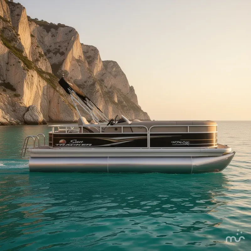 Slide: The Image of Sun Tracker Party Barge 18 DLX 2022 - 2