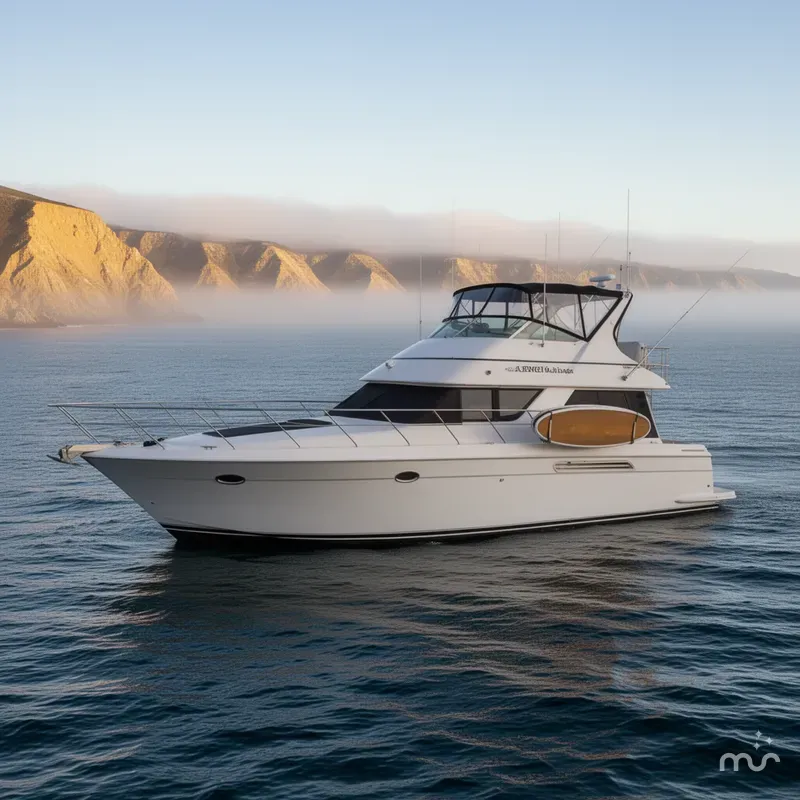 Slide: The Image of Carver Yachts 450 Voyager Pilothouse 2002 - 0