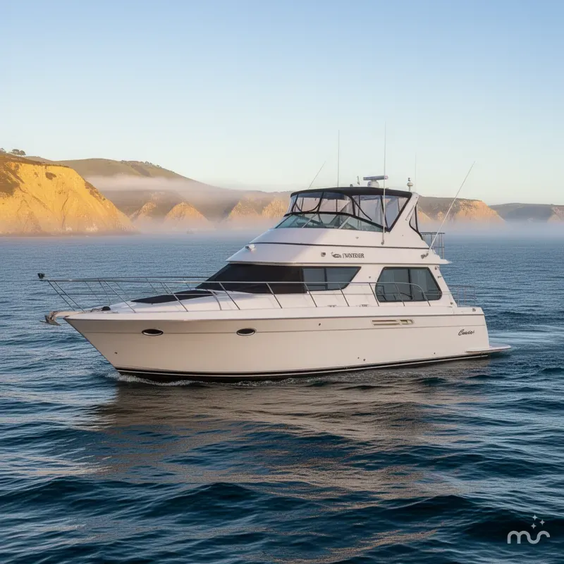 Slide: The Image of Carver Yachts 450 Voyager Pilothouse 2002 - 2
