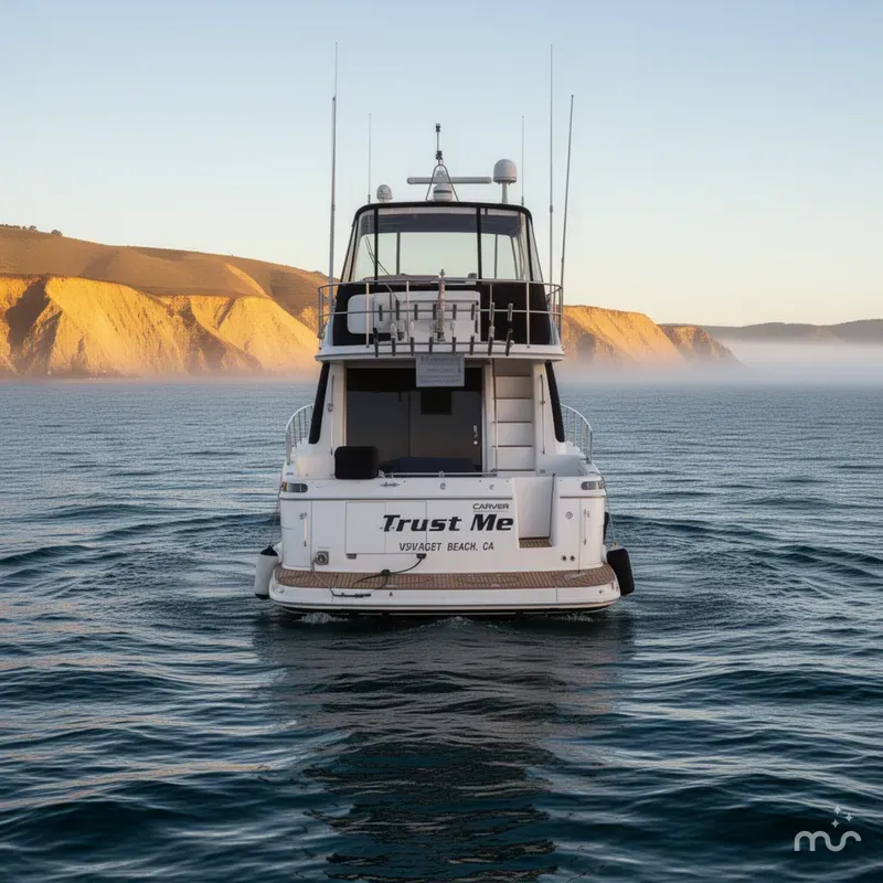 Slide: The Image of Carver Yachts 450 Voyager Pilothouse 2002 - 3