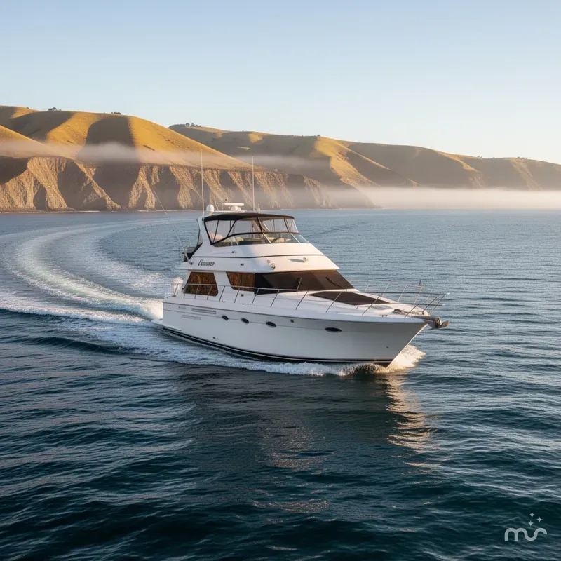 Slide: The Image of Carver Yachts 450 Voyager Pilothouse 2002 - 4