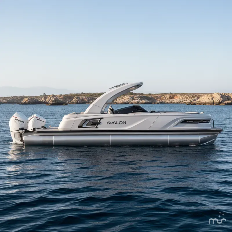 The Image of Avalon 27 FT Excalibur Elite Carbon Series Windshield w/ Twin 500HP Mercury's AND JOYSTICK CONTROLS!! 2027 - 0