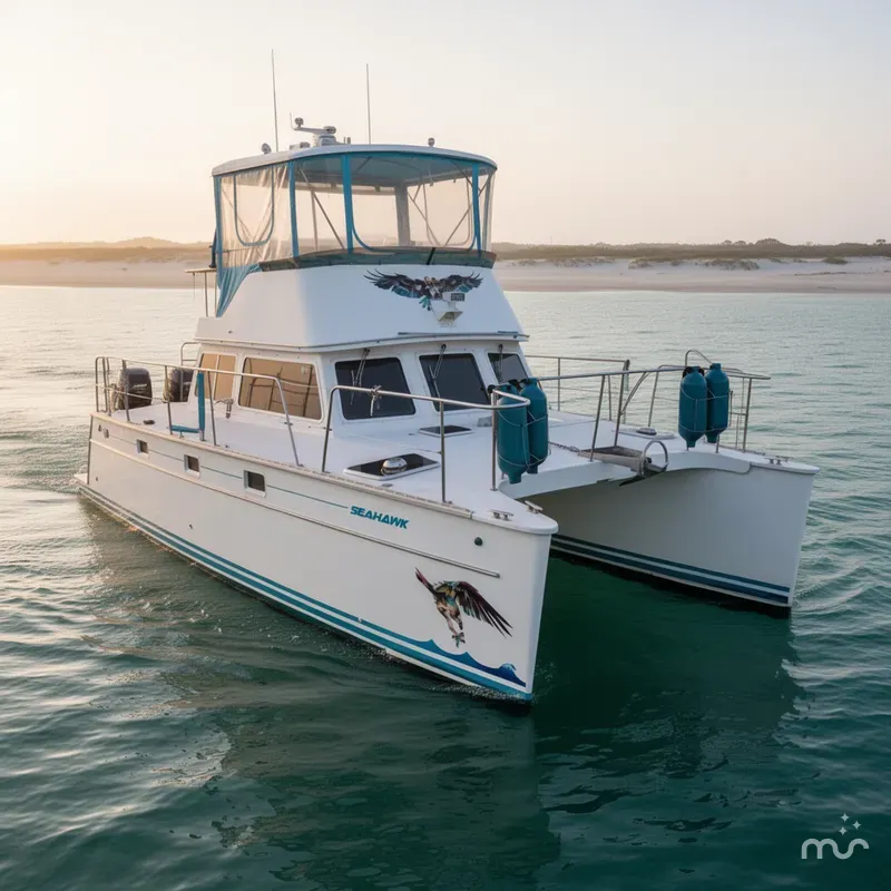 Slide: The Image of PDQ 34 Power Catamaran 2004 - 2