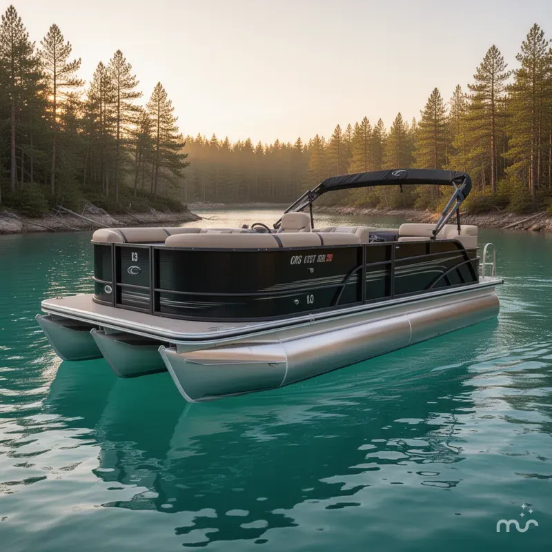 Slide: The Image of Crest Classic 220 SLRC Tritoon 2025 - 2