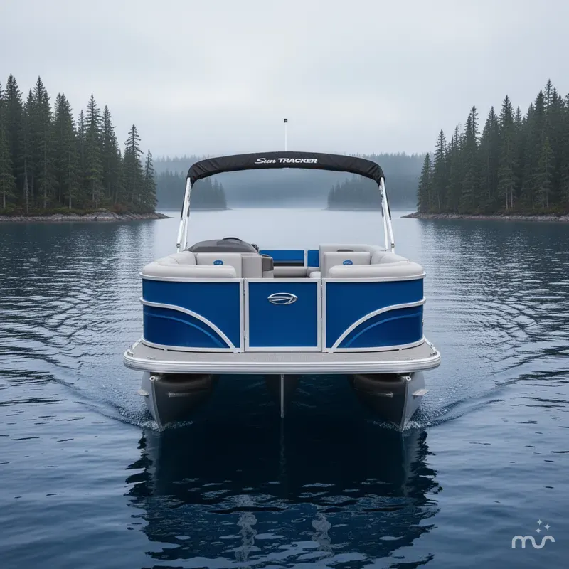 Slide: The Image of Sun Tracker Party Barge 22 DLX 2026 - 1