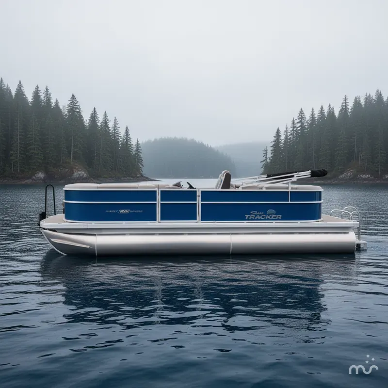 Slide: The Image of Sun Tracker Party Barge 22 DLX 2026 - 2
