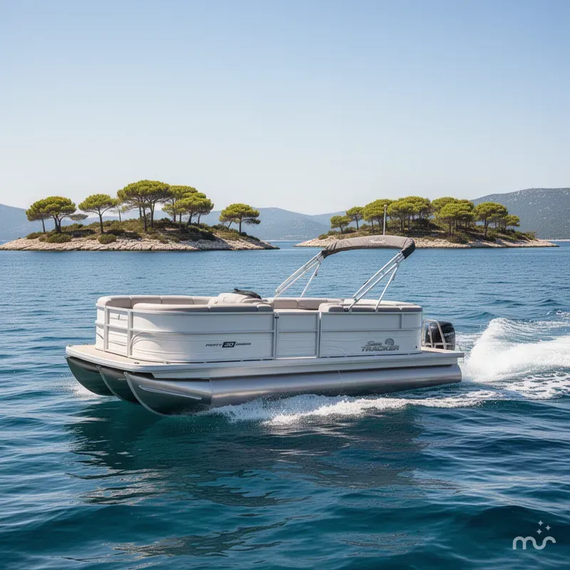 Slide: The Image of Sun Tracker Party Barge 20 DLX 2026 - 4