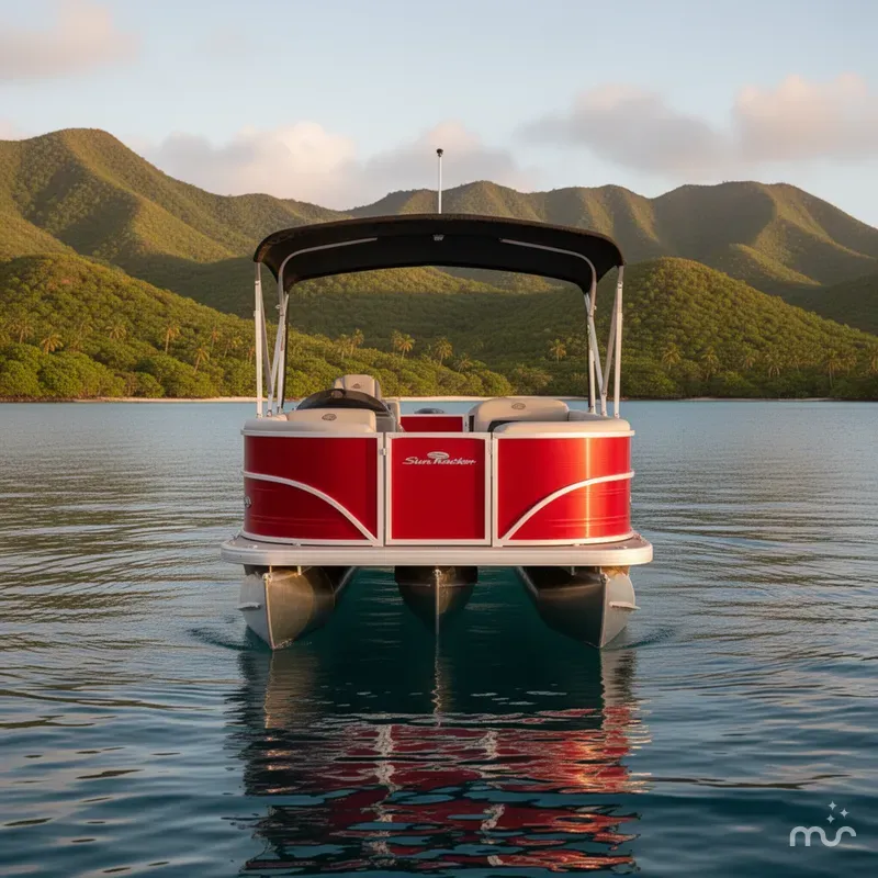 Slide: The Image of Sun Tracker Party Barge 18 DLX 2026 - 3
