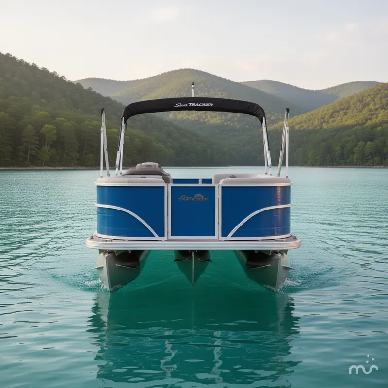 Slide: The Image of Sun Tracker Party Barge 18 DLX 2026 - 3