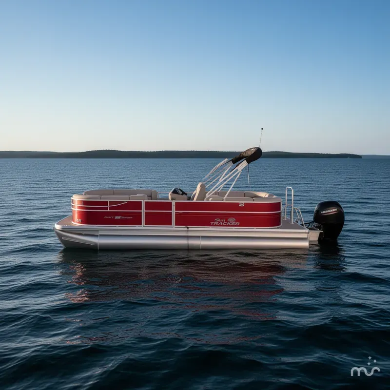 Slide: The Image of Sun Tracker Party Barge 22 DLX 2026 - 4