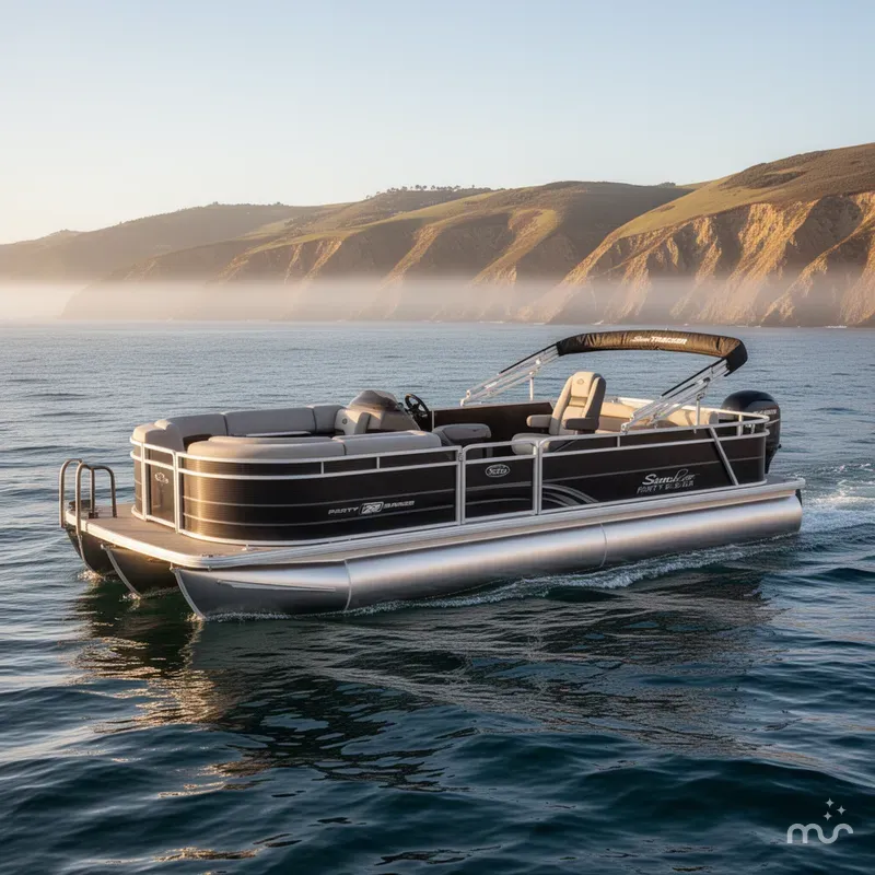 The Image of Sun Tracker Party Barge 22 RF DLX 2026 - 0
