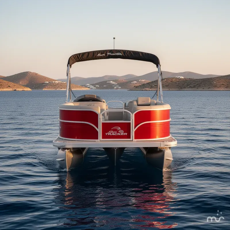 Slide: The Image of Sun Tracker Party Barge 18 DLX 2026 - 3