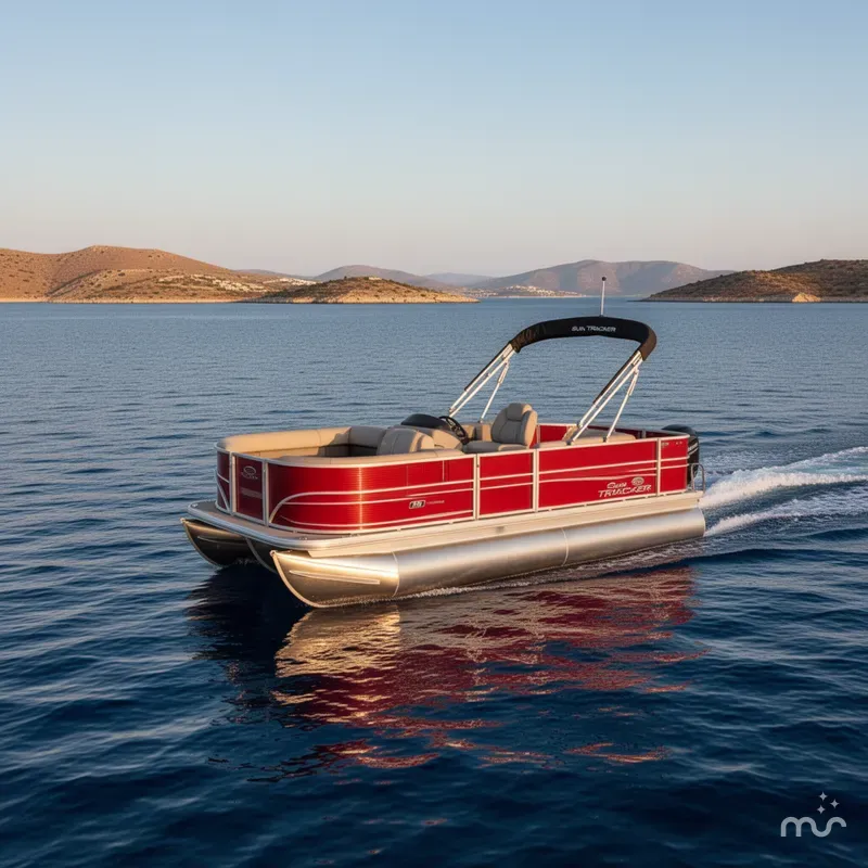 Slide: The Image of Sun Tracker Party Barge 18 DLX 2026 - 4