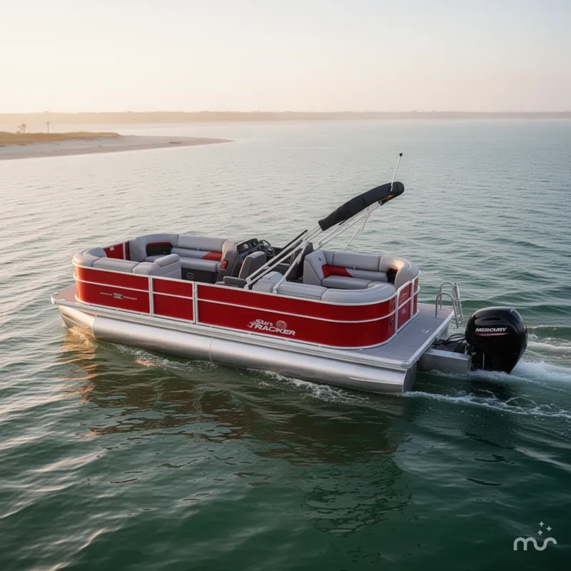 Slide: The Image of Sun Tracker Party Barge 22 DLX 2026 - 2