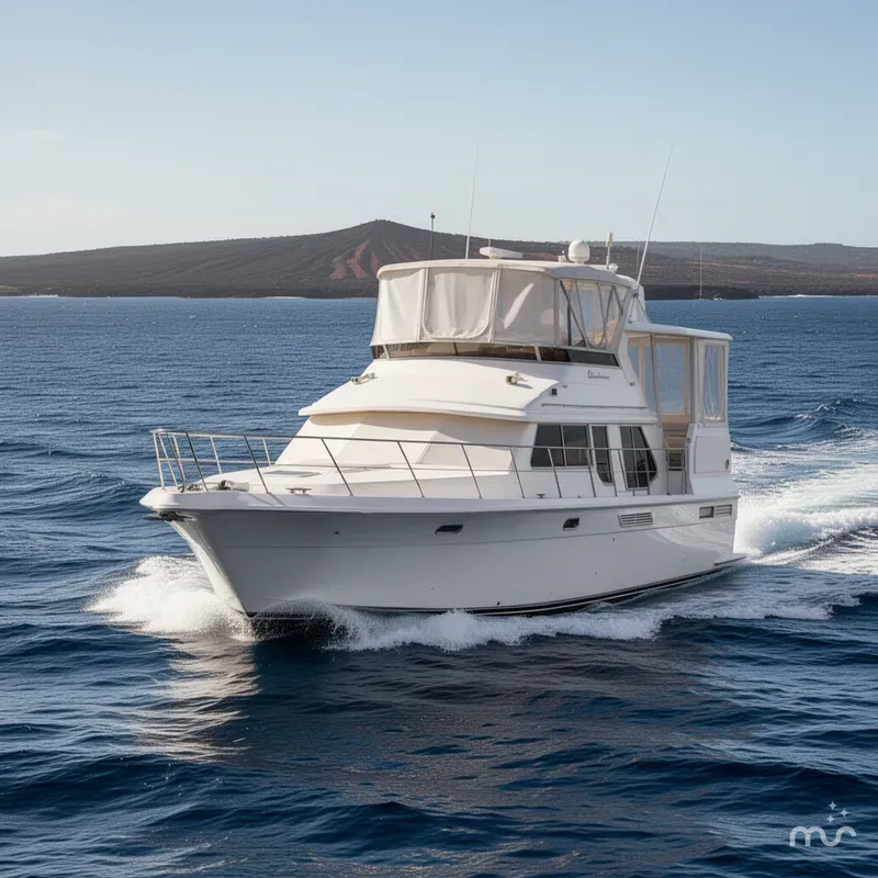 Slide: The Image of Carver Yachts 440 Aft Cabin Motor Yacht 1998 - 1