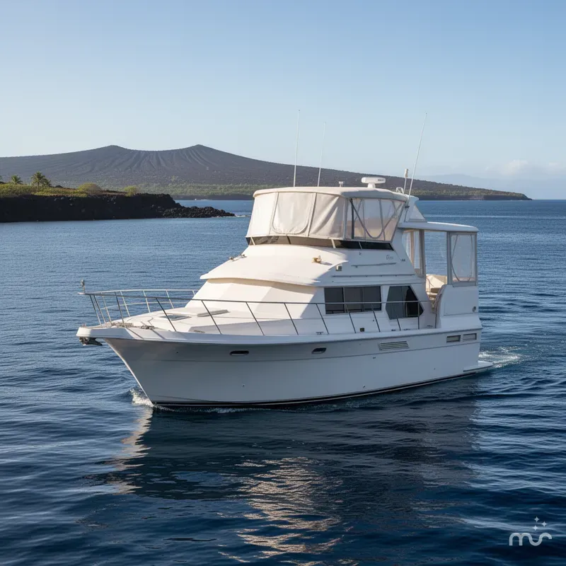 Slide: The Image of Carver Yachts 440 Aft Cabin Motor Yacht 1998 - 2