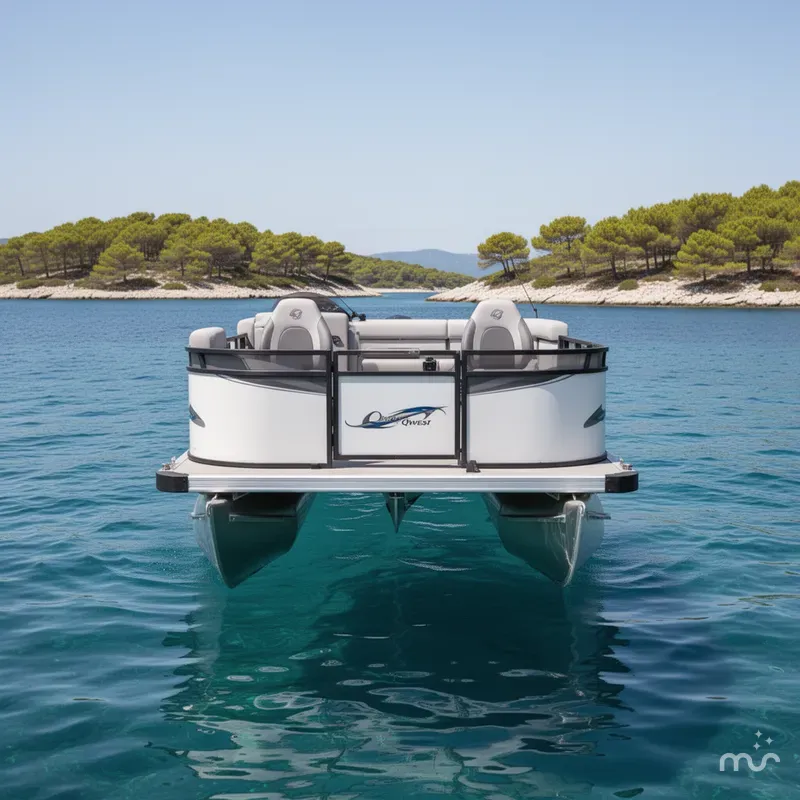 Slide: The Image of Angler Qwest Pontoons 818 PANFISH 2026 - 1