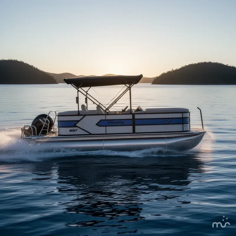 Slide: The Image of Bentley Pontoons BENTLEY BOLT With 150Hp Mercury Four-Stroke Motor 2026 - 4