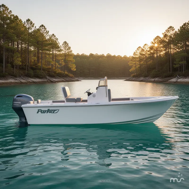 Slide: The Image of Parker Marine 18SE Center Console 2025 - 2