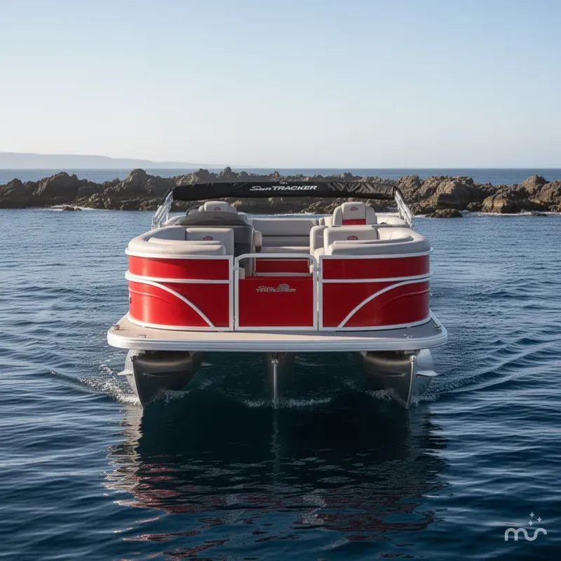 Slide: The Image of Sun Tracker Party Barge 22 DLX 2026 - 1