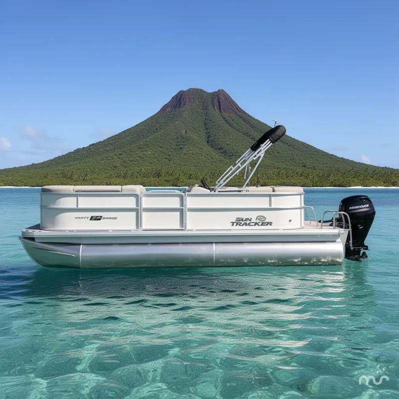 Slide: The Image of Sun Tracker Party Barge 20 DLX 2026 - 2