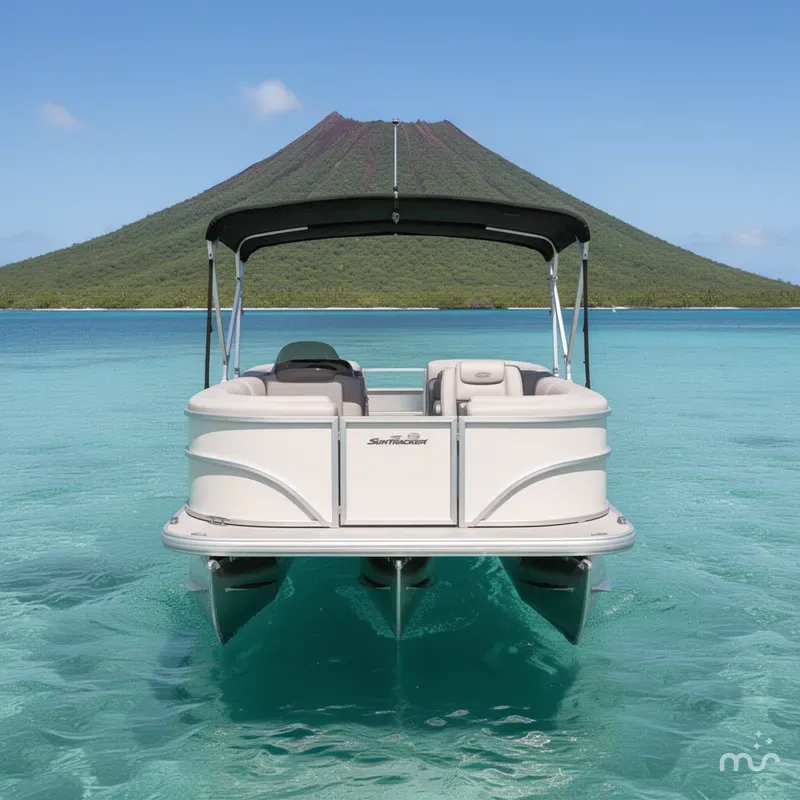 Slide: The Image of Sun Tracker Party Barge 20 DLX 2026 - 3