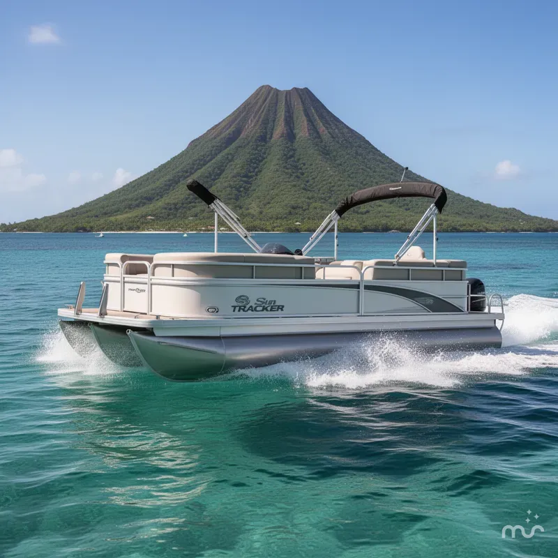 Slide: The Image of Sun Tracker Party Barge 20 DLX 2026 - 4