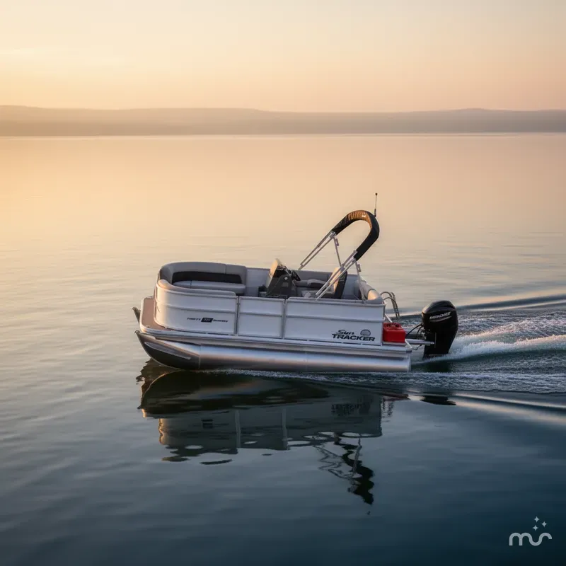 Slide: The Image of Sun Tracker Party Barge 16 DLX 2026 - 4