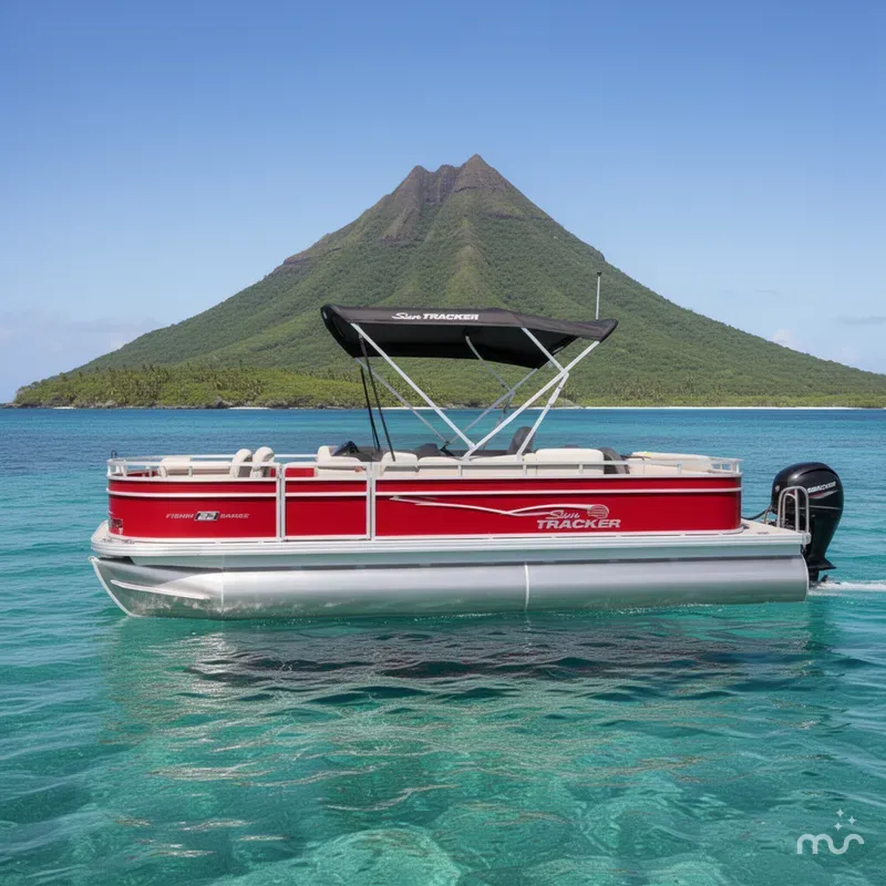 Slide: The Image of Sun Tracker Fishin' Barge 22 DLX 2026 - 2