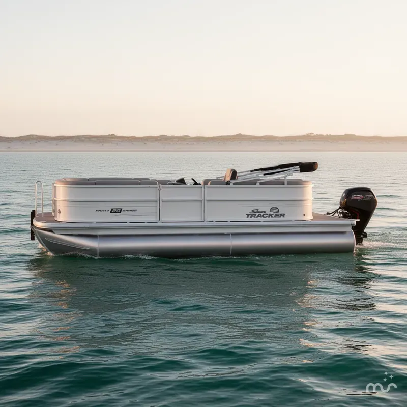 Slide: The Image of Sun Tracker Party Barge 20 DLX 2026 - 2