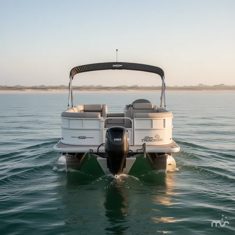 Slide: The Image of Sun Tracker Party Barge 20 DLX 2026 - 3
