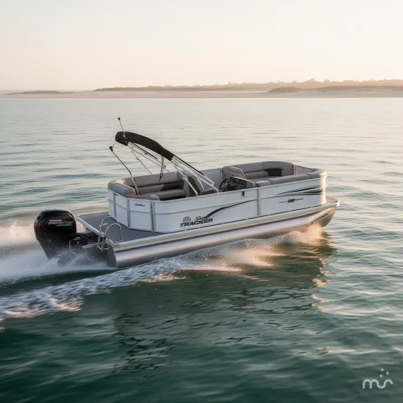 Slide: The Image of Sun Tracker Party Barge 20 DLX 2026 - 4